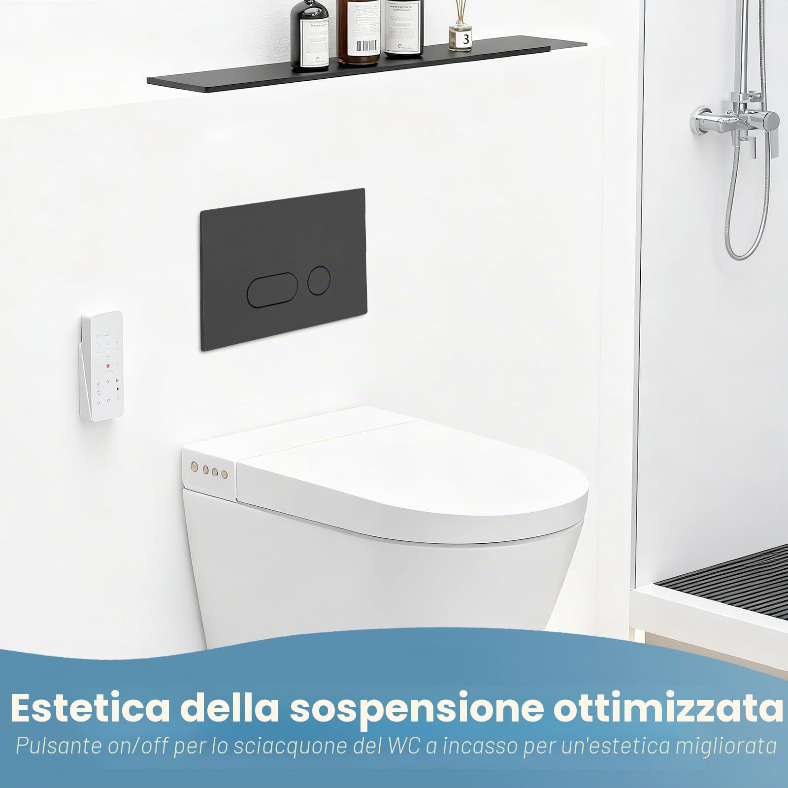 Placca Di Comando Compatibile Con Geberit, Placca Wc Geberit, Doppio Lavello, Con Set Di Leva E Telaio Di Montaggio, Compatibile Con Geberit Sigma 01, 20, 30, 50, Up320 (nero)