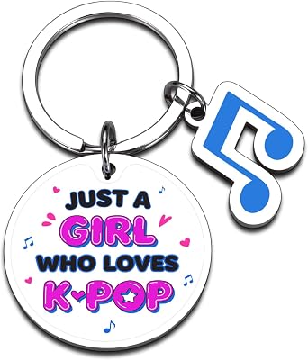 Kpop Gifts for Girls, K pop Merch Keychain for Teen Girl, Kpop Birthday Graduation Gift for Daughter K.pop Lovers, Keychains Gifts for K-pop Fans Music Lovers, College Girl Back to School Gift
