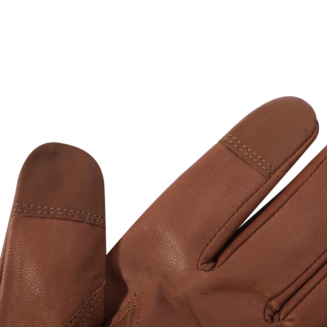 Gants en cuir pour hommes Harssidanzar en cuir de chèvre, hiver écran tactile GM040EU