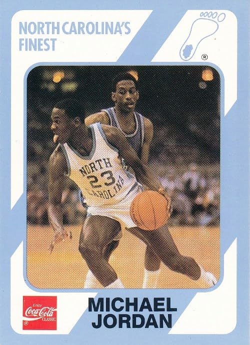 Michael Jordan 1989 North Carolina Tar Heels Collegiate Collection #17 College ROOKIE Card in Mint Condition ! Shipped in Ultra Pro Top Loader to Protect it !