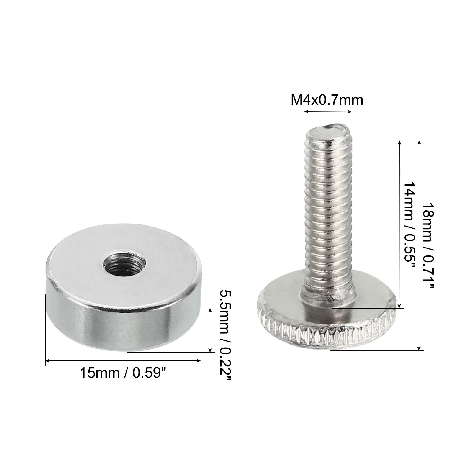 PATIKIL M4x12 Standoff Screws with Spacers - Image 2