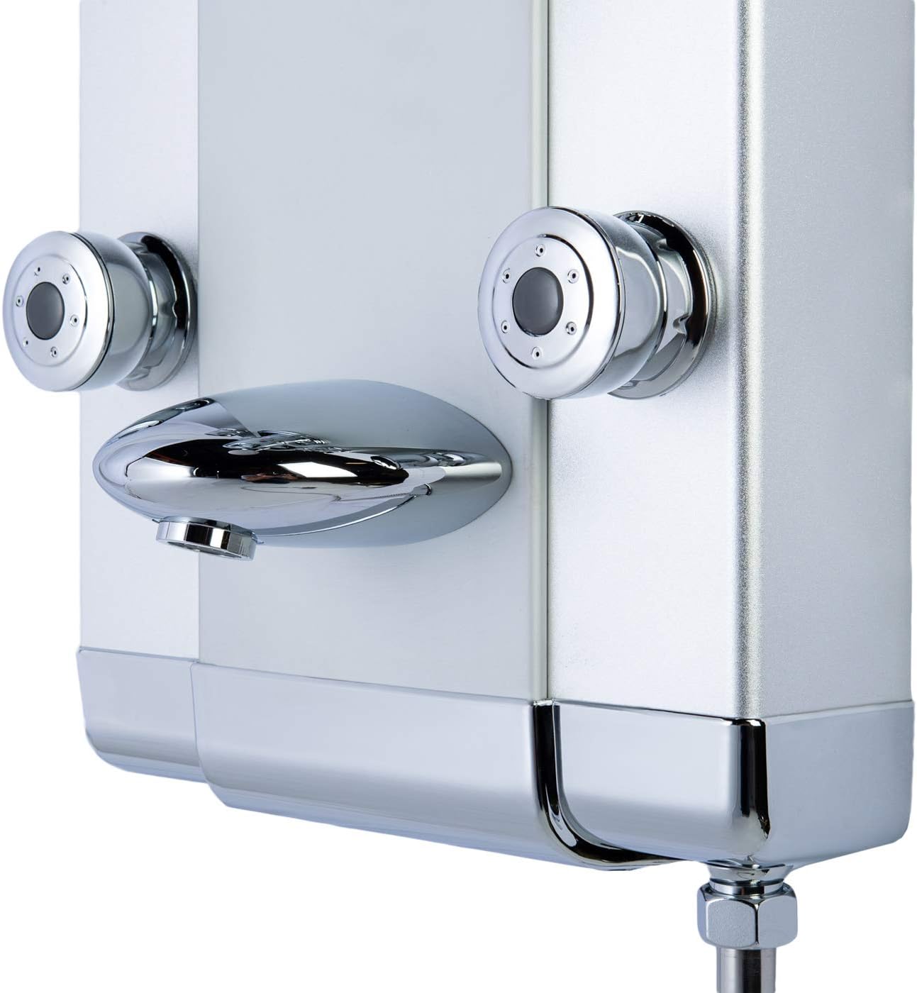 Best Cyber Deals 🔥 Blue Ocean 50” Aluminum SPA708 Shower Panel with Rainfall Shower Head, 6 Mist Nozzles, and Spout Top Brands Blue Ocean 50” Aluminum SPA708 Shower Panel with Rainfall Shower Head, 6 Mist Nozzles, and Spout