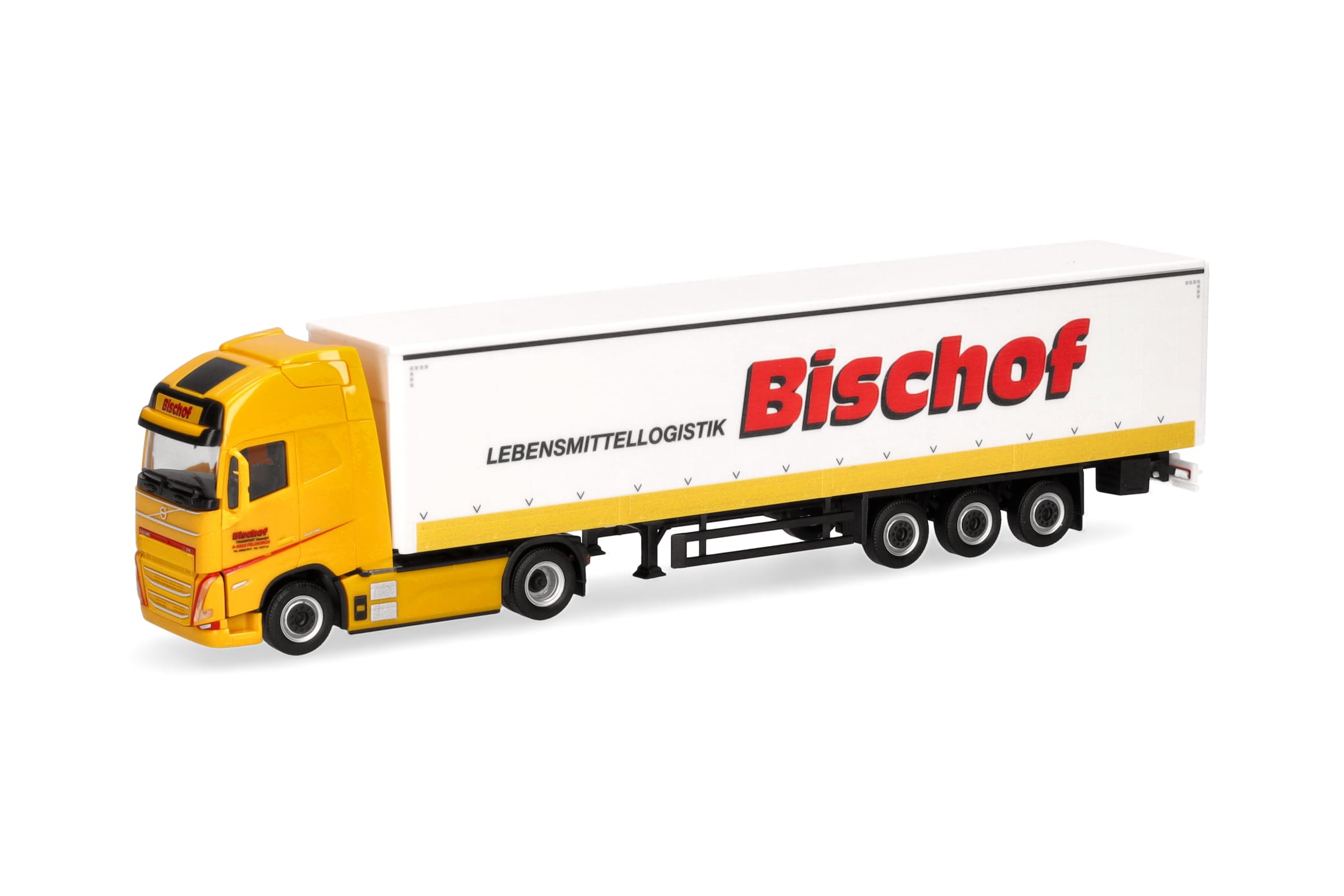 Herpa 319348 - 1/87 Volvo Fh Gl XL Electric Curtain Tractor With Bordwänden