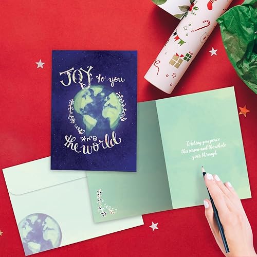 Miniatura 3 de Tree-Free Greetings Paquete de 16 tarjetas surtidas con sobres a juego, ecológicas, fabricadas en Estados Unidos, 100% papel reciclado, 5 x 7