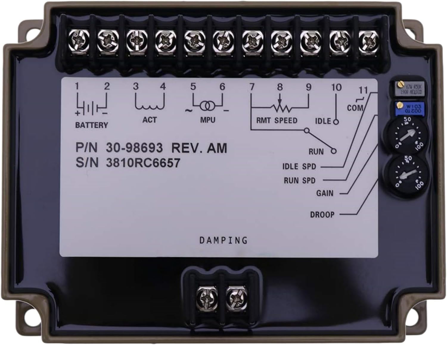 3098693 Generator Electronic Speed Controller Unit Engine Governor Control Compatible with KTA19 KTA38 KTA50 Series 24V EFC Speed Board