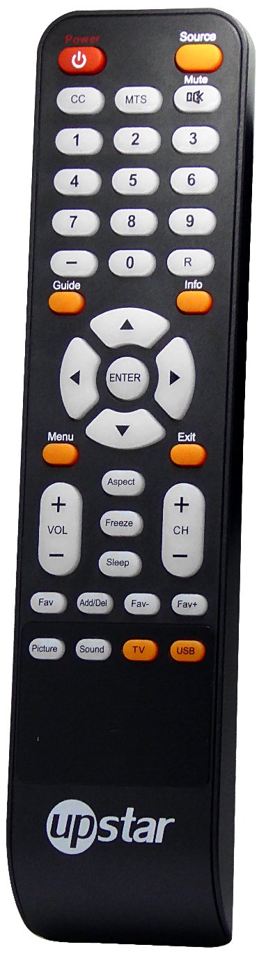 USARMT New Replaced UPSTAR Remote for P250ET P32EWX P32EWY P32ETW P22EWT LCD LED TVs