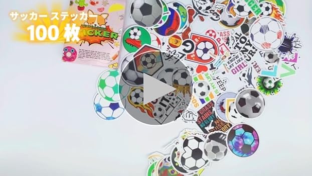 Amazon.co.jp: サッカー ステッカー 100枚セット Football フレーク