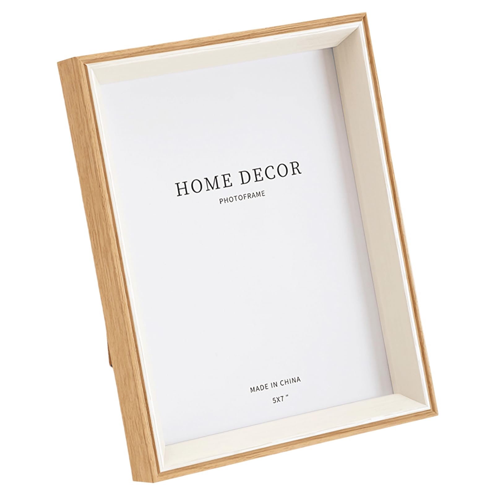 Marysgift Cornice Portafoto In Legno 25x20 Cm – Design Minimal 3D, Angolo Regolabile, Per Foto, Puzzle, Certificati, Regalo Per Casa E Ufficio