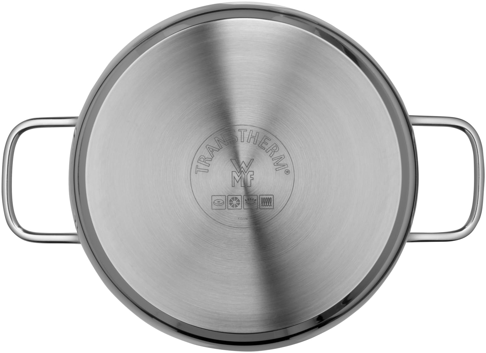 WMF Diadem Plus - Batería de Cocina 6 Piezas, 3 Cacerolas Altas de 16 cm, 20 cm y 24 cm con 3 Tapas de Cristal, Acero Inoxidable Cromargan Apto para Inducción