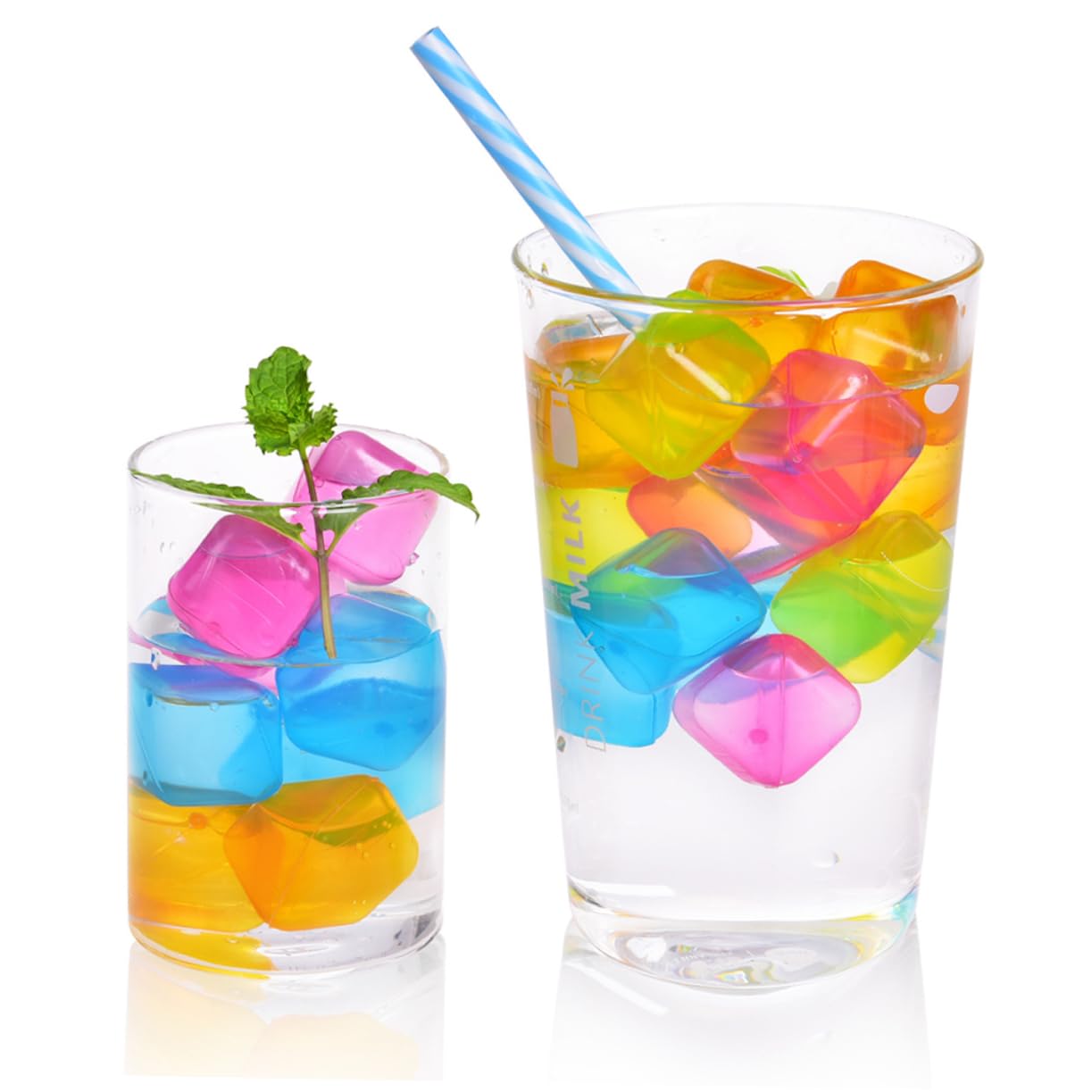 Alipis 60piezas Cubitos De Hielo Reutilizables De Hielo Práctico Para Bebidas Frías Fiestas Restaurantes Aire