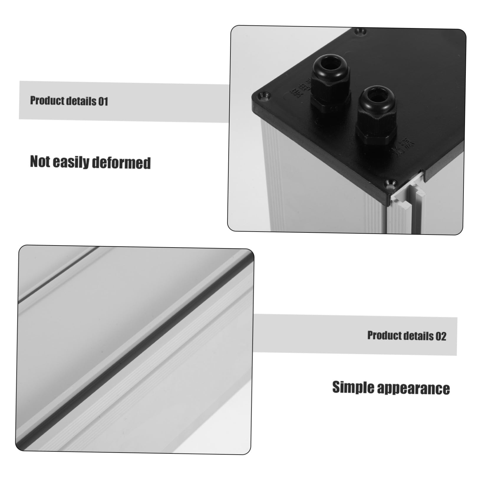 Boîtier Batterie Étanche Robuste avec Couvercle pour Stockage Lithium Boîte Électrique Extérieure pour Éclairage Solaire Protection des Composants
