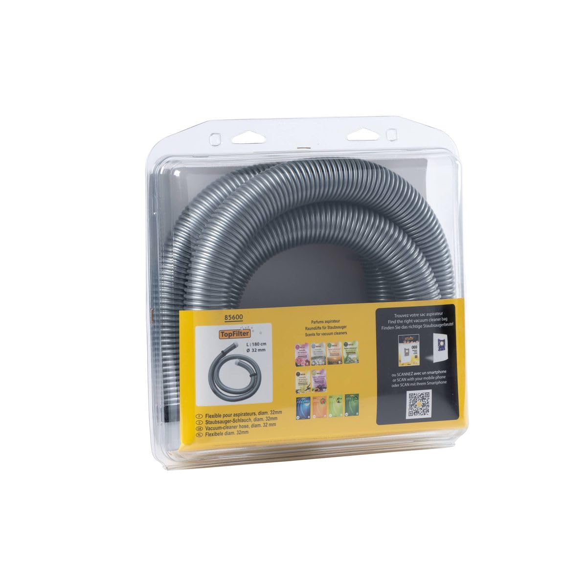TopFilter 85600 - Tubo per aspirapolvere, Lunghezza 1,80 m, Diametro 32 mm