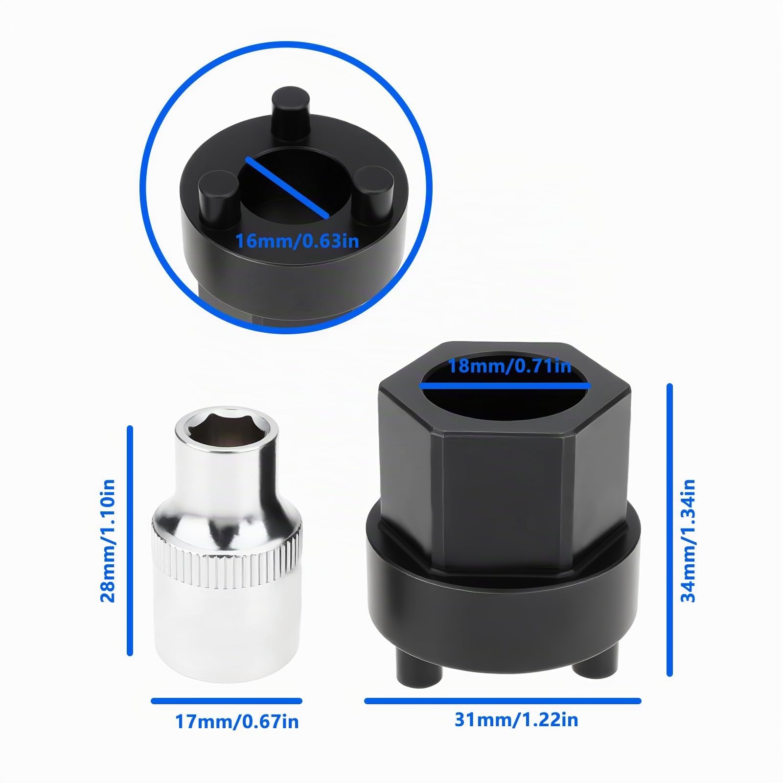 Lot de 2 Outils pour Compresseur de Climatisation Compatible avec Mercedes 7SEU16C 7SEU17C 5SE09C Et 5SE12C