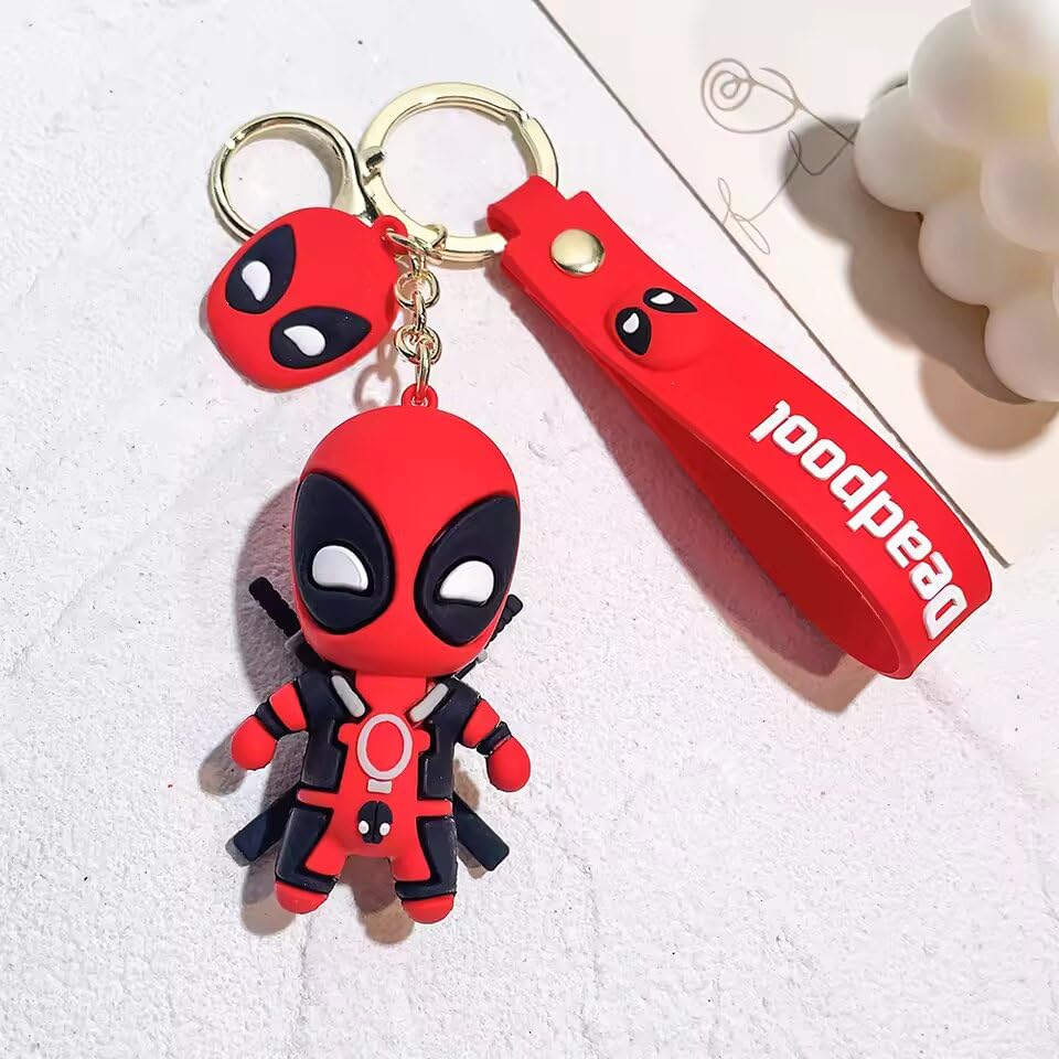 Image of Rawan Fresh Dead Superhero Keychains For Girls Boys, Cute Pendant Keychains Accessories, Cute Kawaii Key ring Purse Backpack, Key Chain Accessories Wristlet Key chain Car Charms