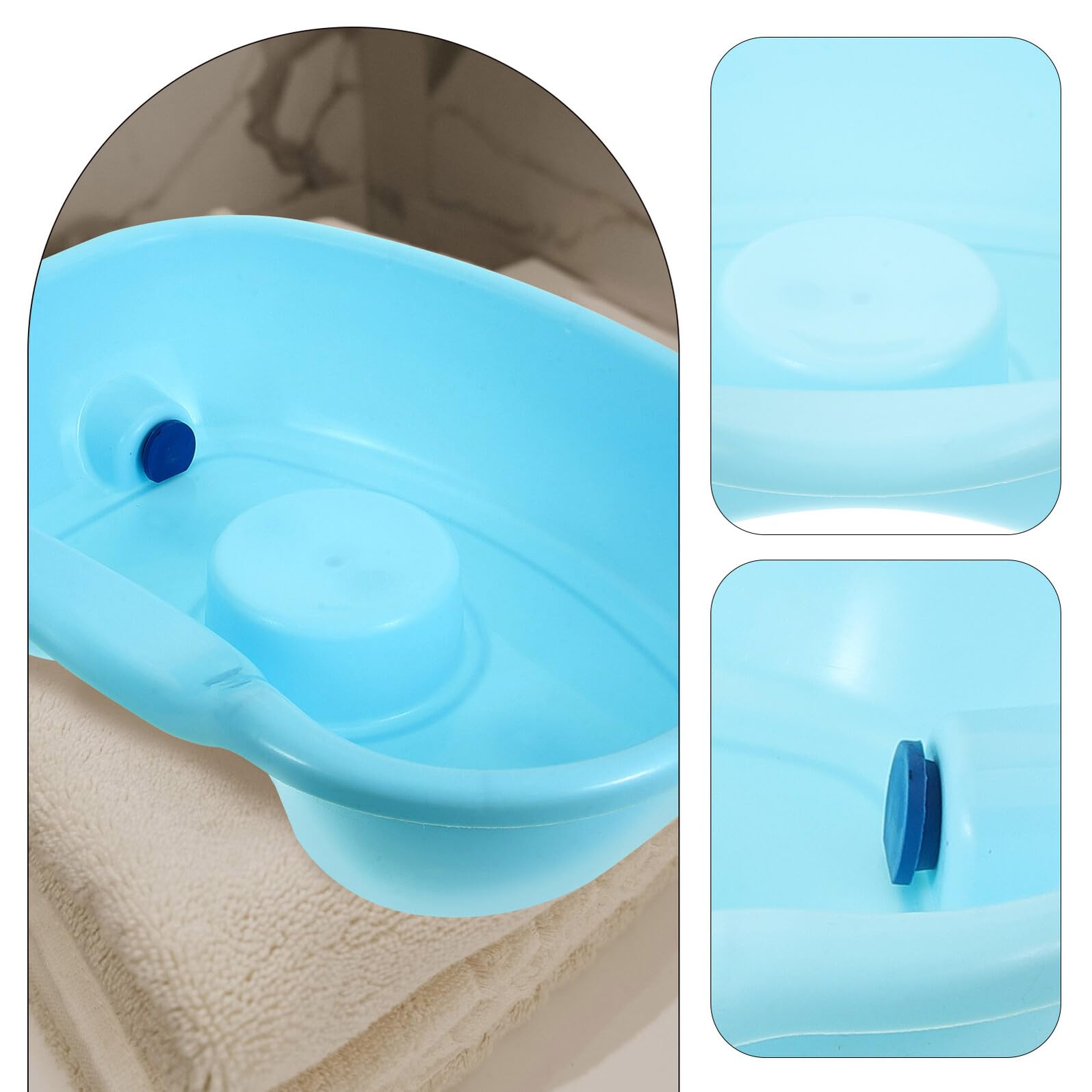 Ganazono Lavabo Portatile Per Capelli Con Tubo Flessibile Lavatesta Per Anziani Allettati E Persone Con Mobilità Ridotta Bacinella Per Lavare I Capelli Da Letto Ideale Per Casa E Assistenza Post-Pa