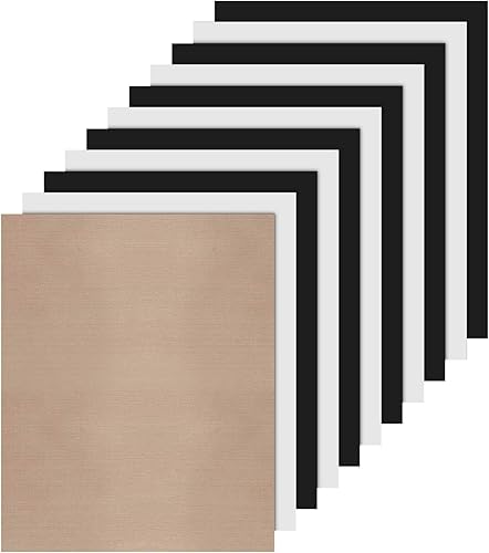 JANDJPACKAGING - Paquete de vinilo transferible por calor HTV de 10 x 12 pulgadas  colores surtidos, vinilo transferible por calor para Cricut &