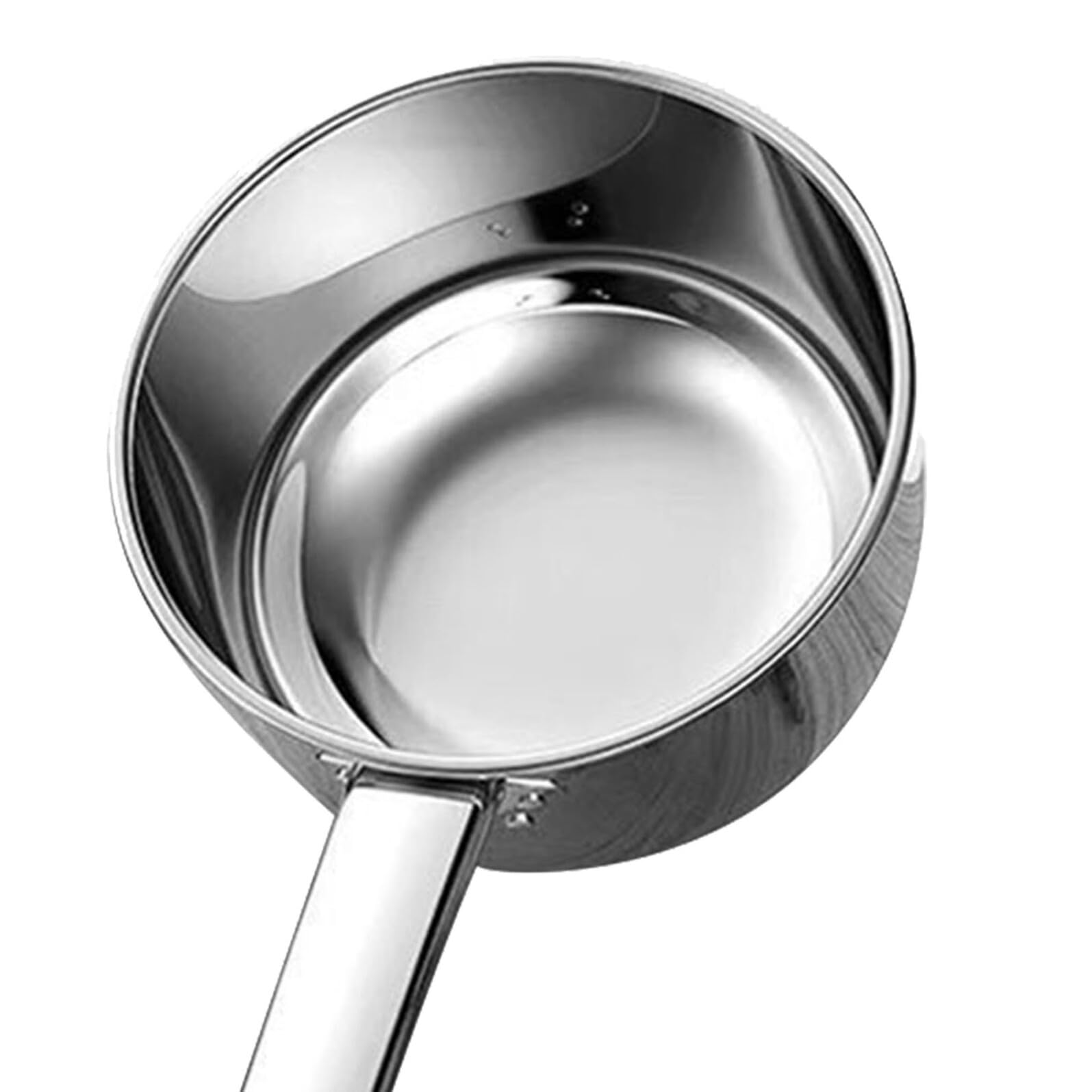 Yardwe Louche à eau en acier inoxydable à long manche pour la cuisine et la salle de bain (18 cm)