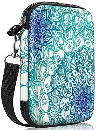 Fintie Case for Fujifilm Instax Mini Link 2 Printer, HP Sprocket Select/Plus, Canon Ivy CLIQ/CLIQ+/CLIQ2/CLIQ+2 Instant Camera Printer - Shockproof Hard Shell Carrying Case, Emerald Illusions