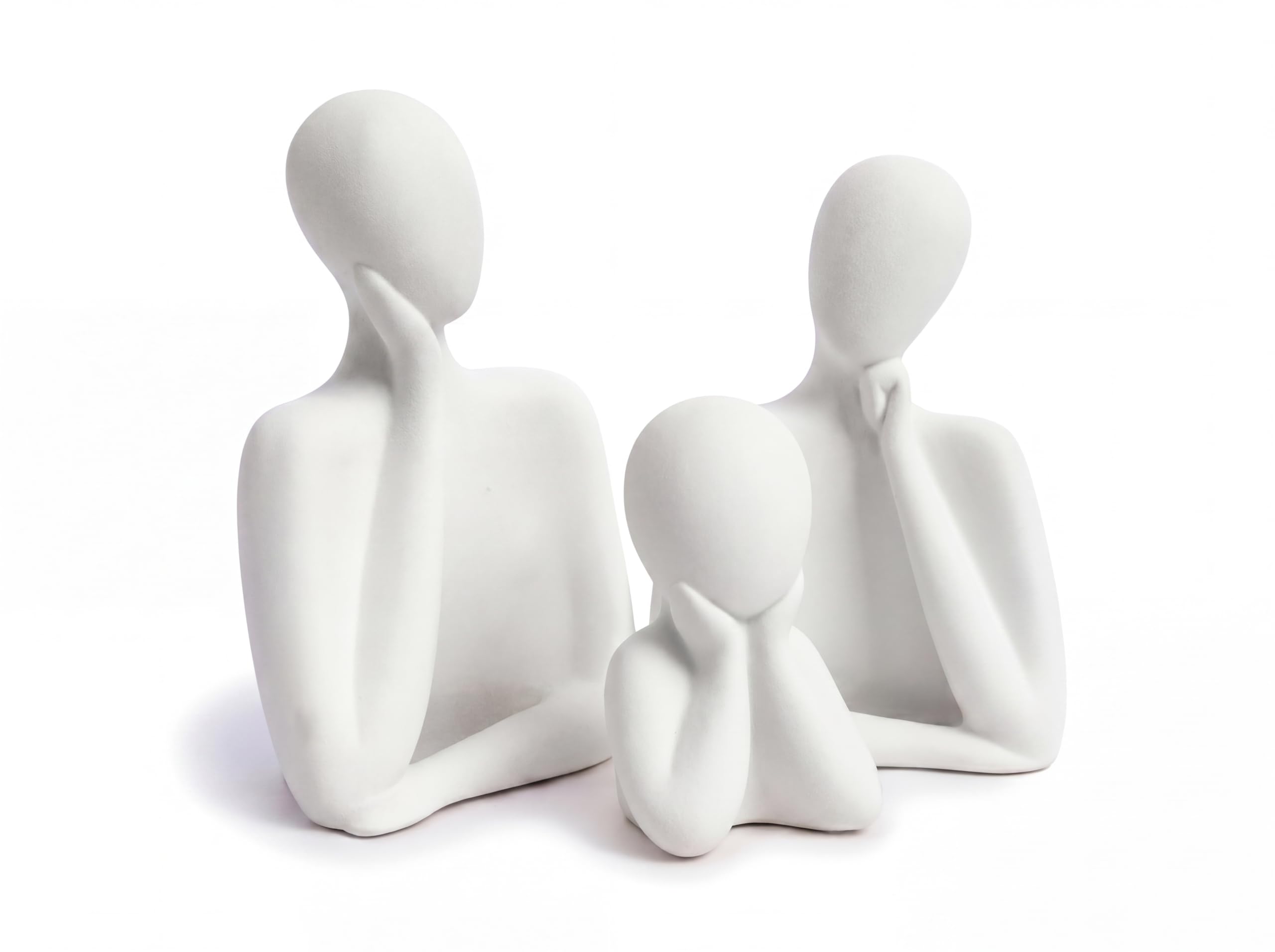 FARAMIR STORE Handcrafted Family Statue Set of 3 for Home Decor