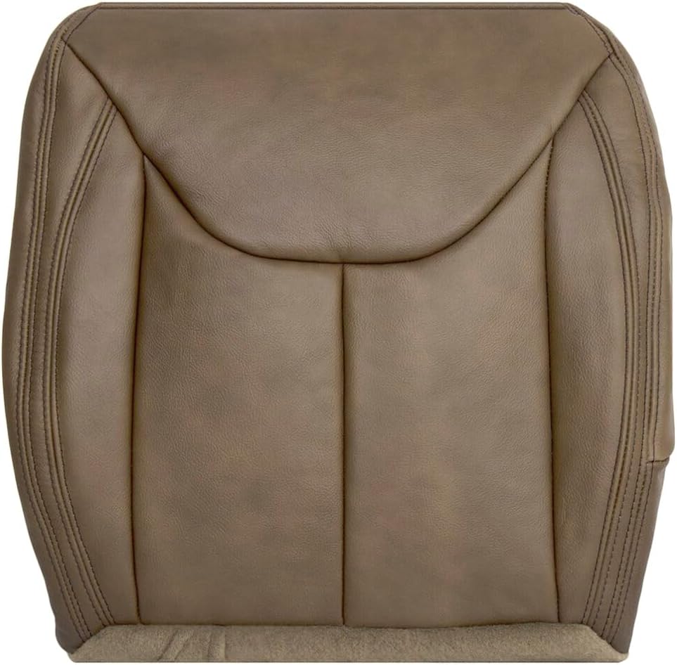 Richmond Auto Upholstery - Driver Side Bottom Compatible with 2013-2017 Jeep Wrangler Rubicon Sahara, Replacement Synthetic Leather Seat Cover, Dark Saddle