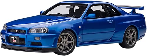 AUTOart 118 Nissan Skyline GT-R (R34) V Spec II Bayside Blue Modelo Coche
