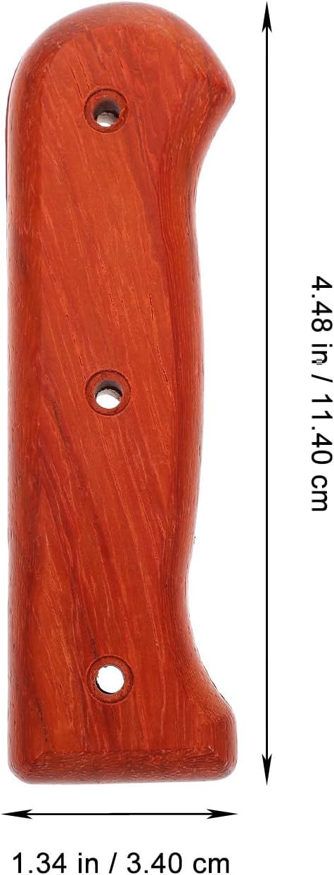 VALICLUD Wooden Vegetable Cleaver Replacement Handle Grip Brown