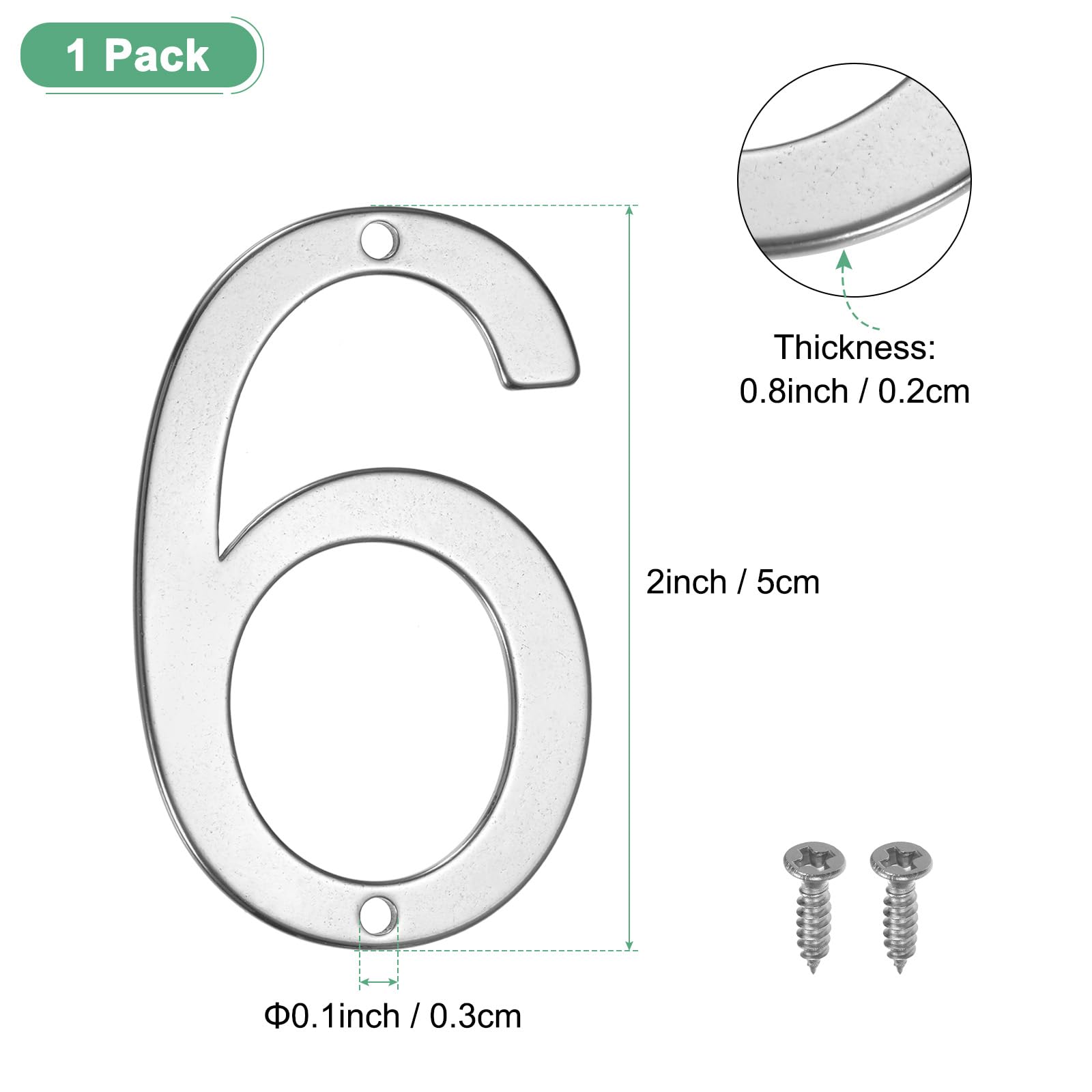 M METERXITY 1-Pack House Number - Image 3