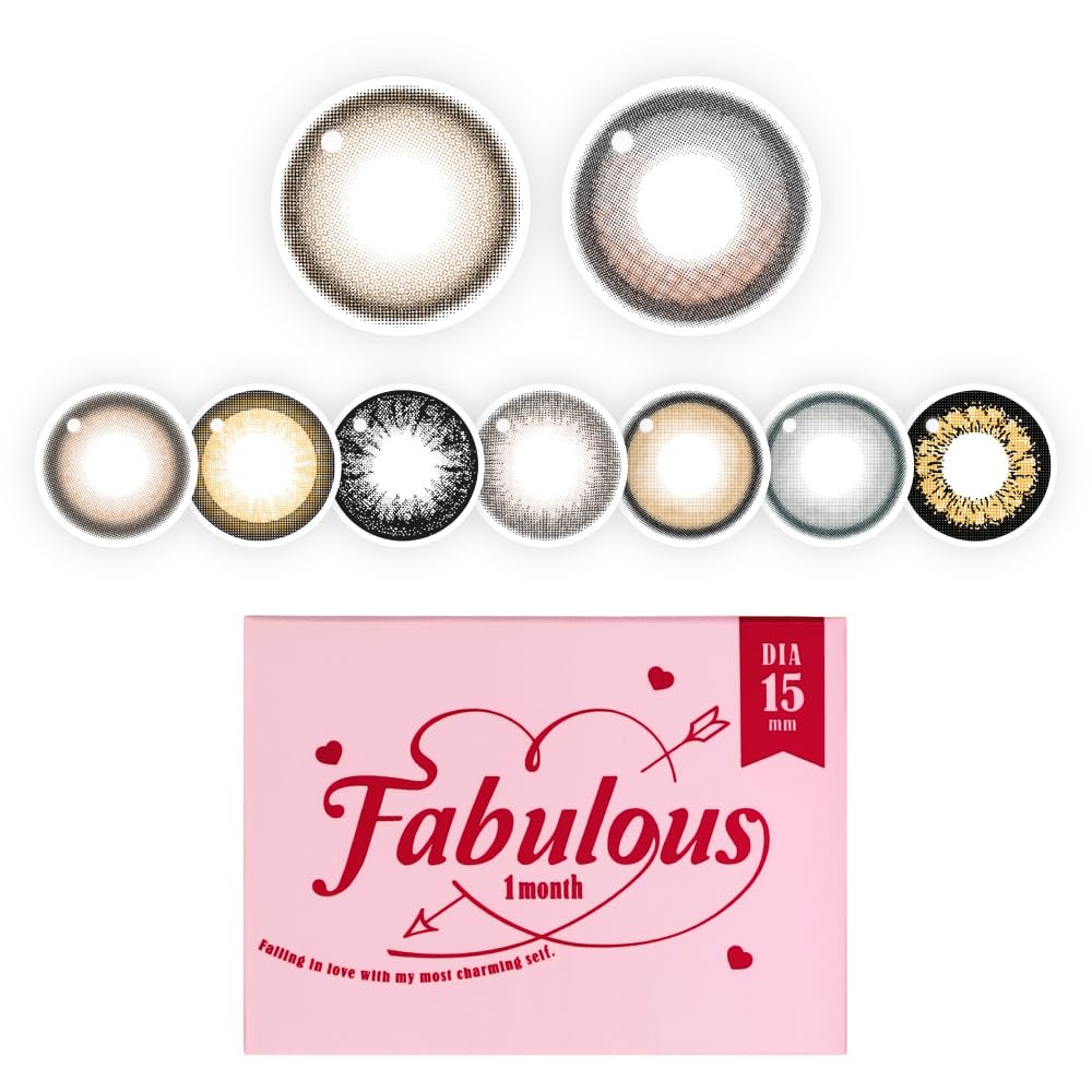 Amazon | 【公式】 カラコン Fabulous 1month NO.5ブラック 度数:-7.50