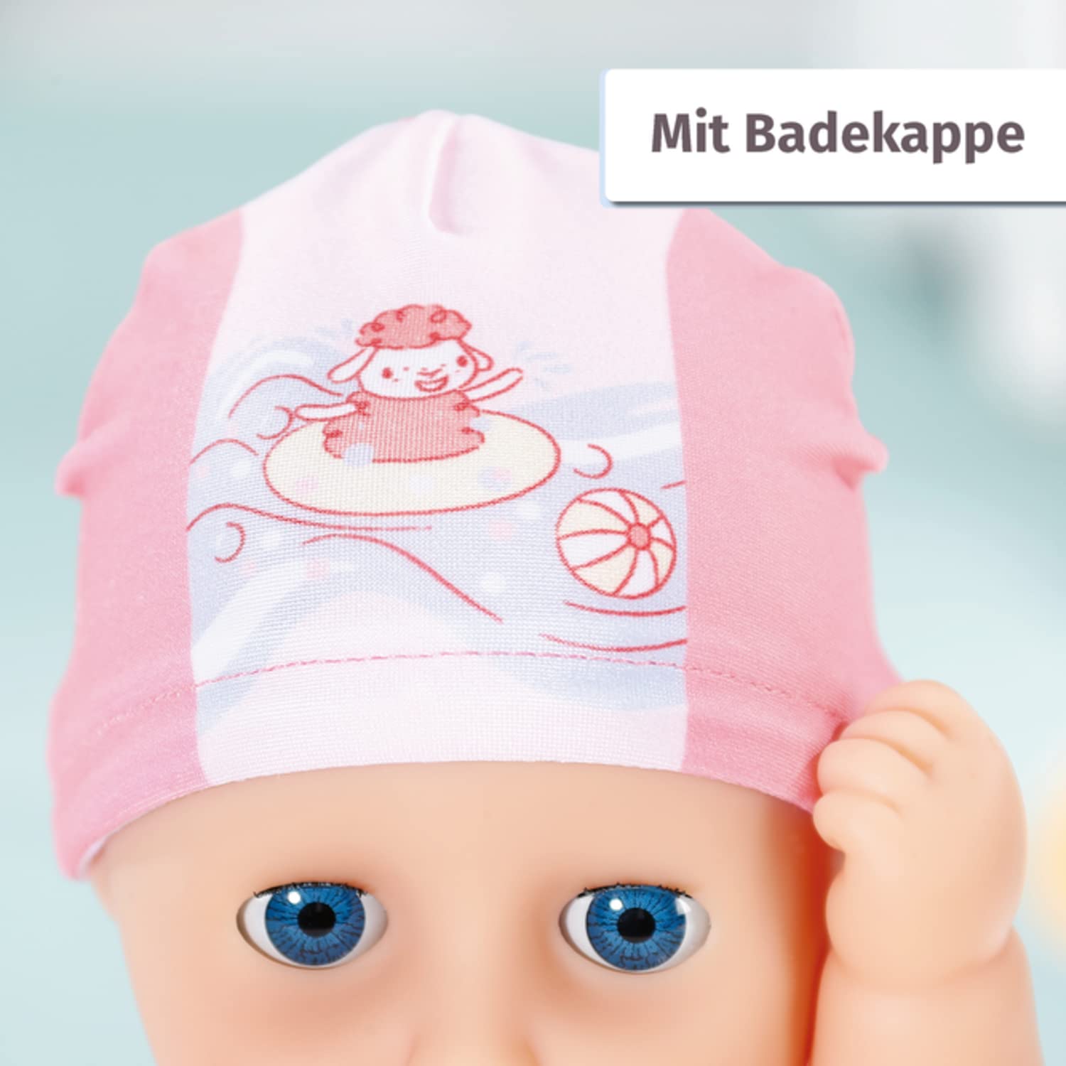 Baby Annabell My First Bath Annabell30cm, weiche Badepuppe mit Stoffkörper und Schlafaugen mit Badeanzug und Mütze, 30 cm große Puppe, 707227 Zapf Creation