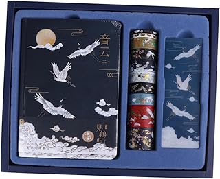 Parliky Livro Caderno Vintage Terno Japonês Presentes Capa Dura Diário Caderno Ano Novo Caderno Escrevendo Papel Bloco De Notas Azul Caderno Prático Bloco De Notas Diário