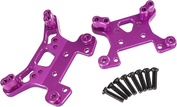 RC Models Spare Parts For RIaarIo XDKJ-001 XDKJ-006 1/14 AM-X12 1/12 Metal Upgrade Accessories Front And Rear Suspension Brackets RC Car PartsPurple