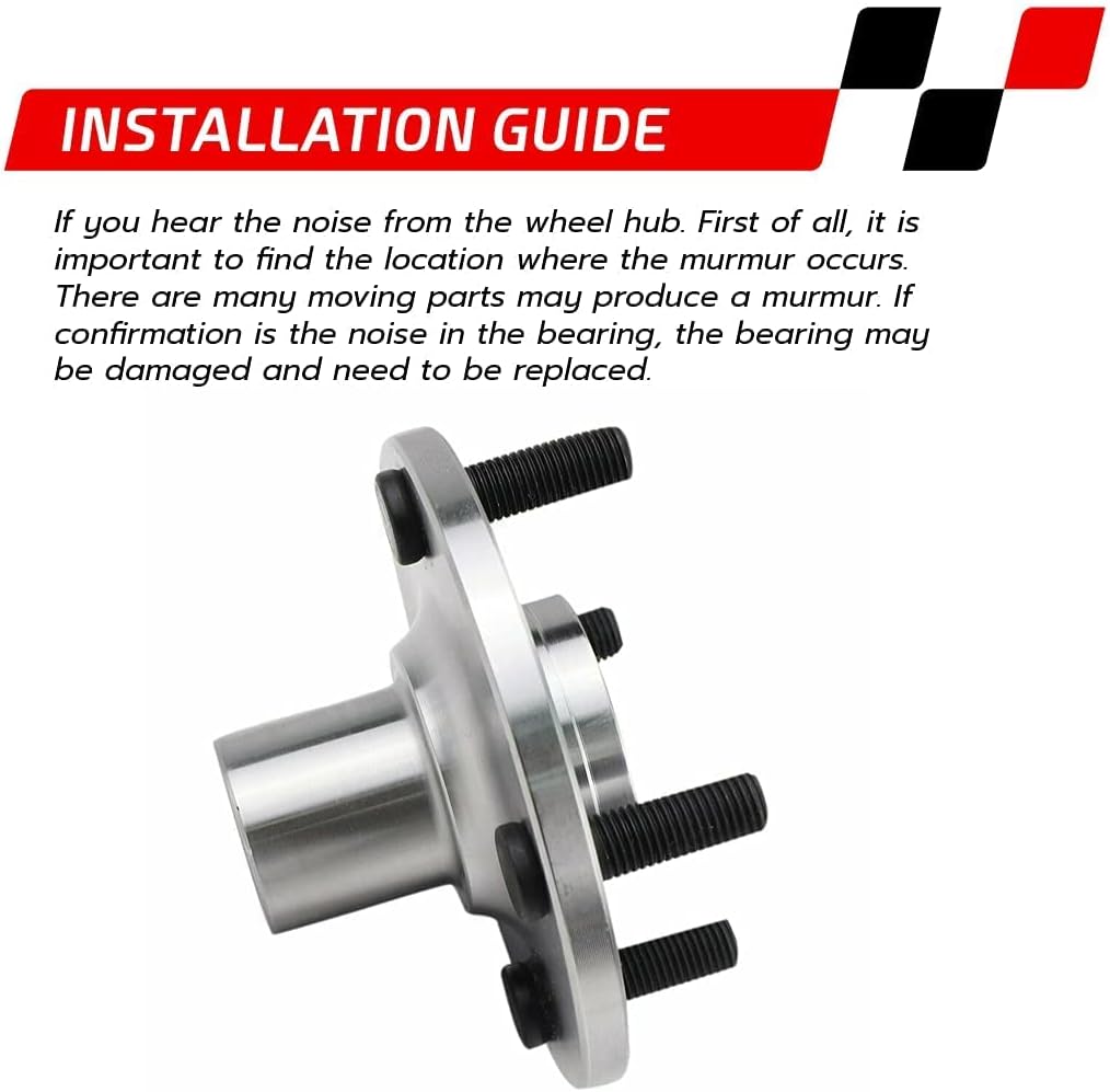 Anytek Front Wheel Bearing and Hub Assembly ready for installation