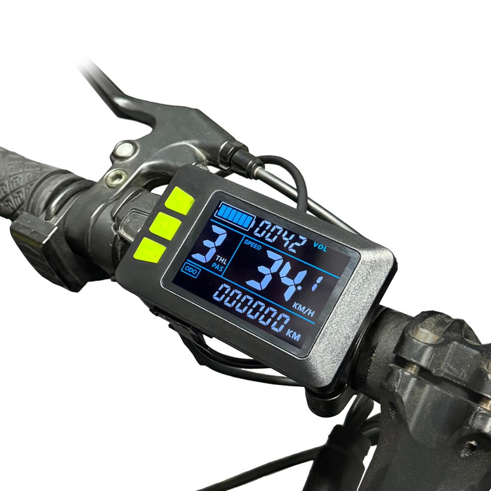 Display LCD per bici elettrica, schermo a colori, misuratore di velocità, dati intelligenti con pannello di controllo USB per bici elettriche