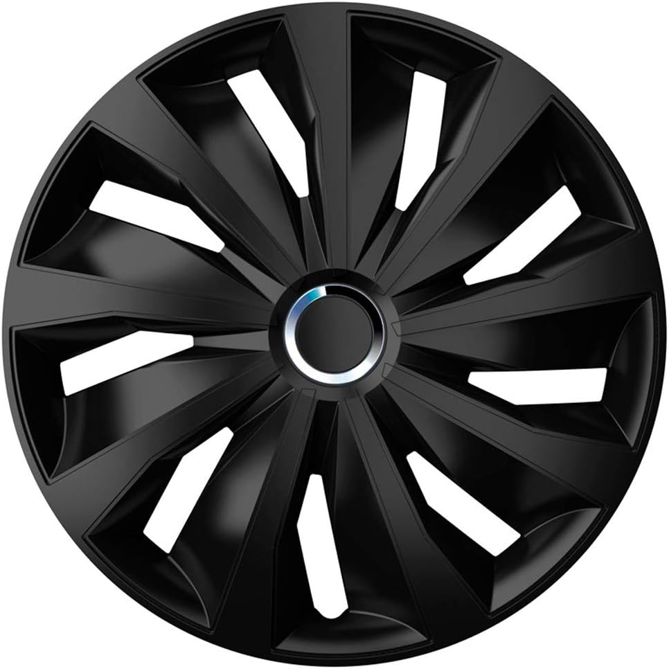 4-Piece Sparco Hubcaps Lazio 15-inch Black / Gray | - Hubcaps - View #8