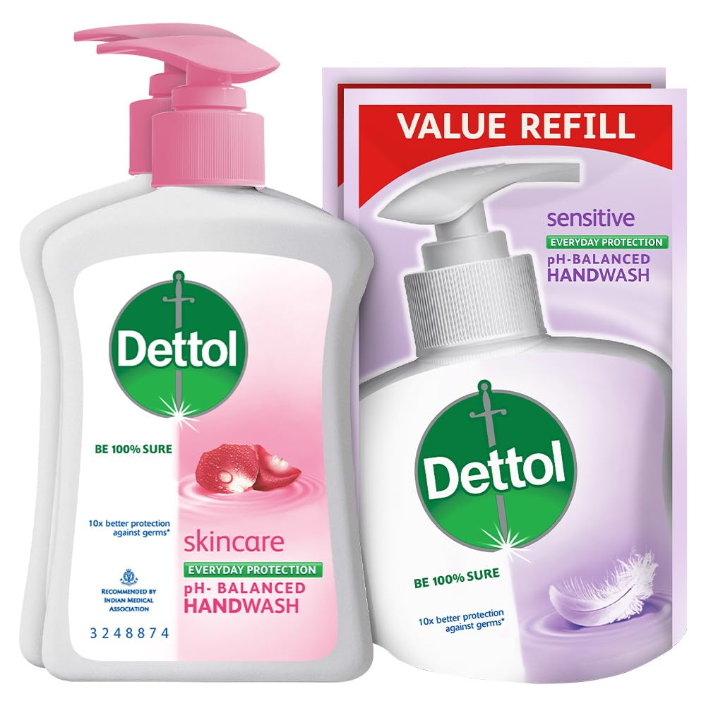 Dettol Liquid Handwash (Skincare), 200 ml with Free Liquid Handwash, 175 ml (Skincare), Pack of 2-image-11