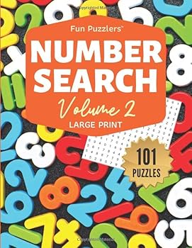 Paperback Fun Puzzlers Number Search: 101 Puzzles Volume 2: 8.5" x 11" Large Print Book