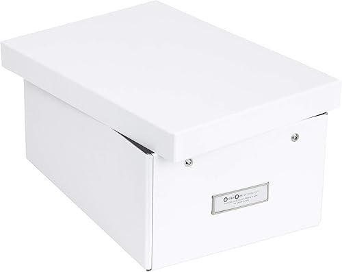 Miniatura 6 de Bigso Katia Caja de almacenamiento plegable, caja organizadora plegable laminada de papel, organizador de caja de fibra de cartón con tapa y soporte