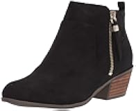 womens Brianna Ankle Boot, Black Microfiber, 8 US