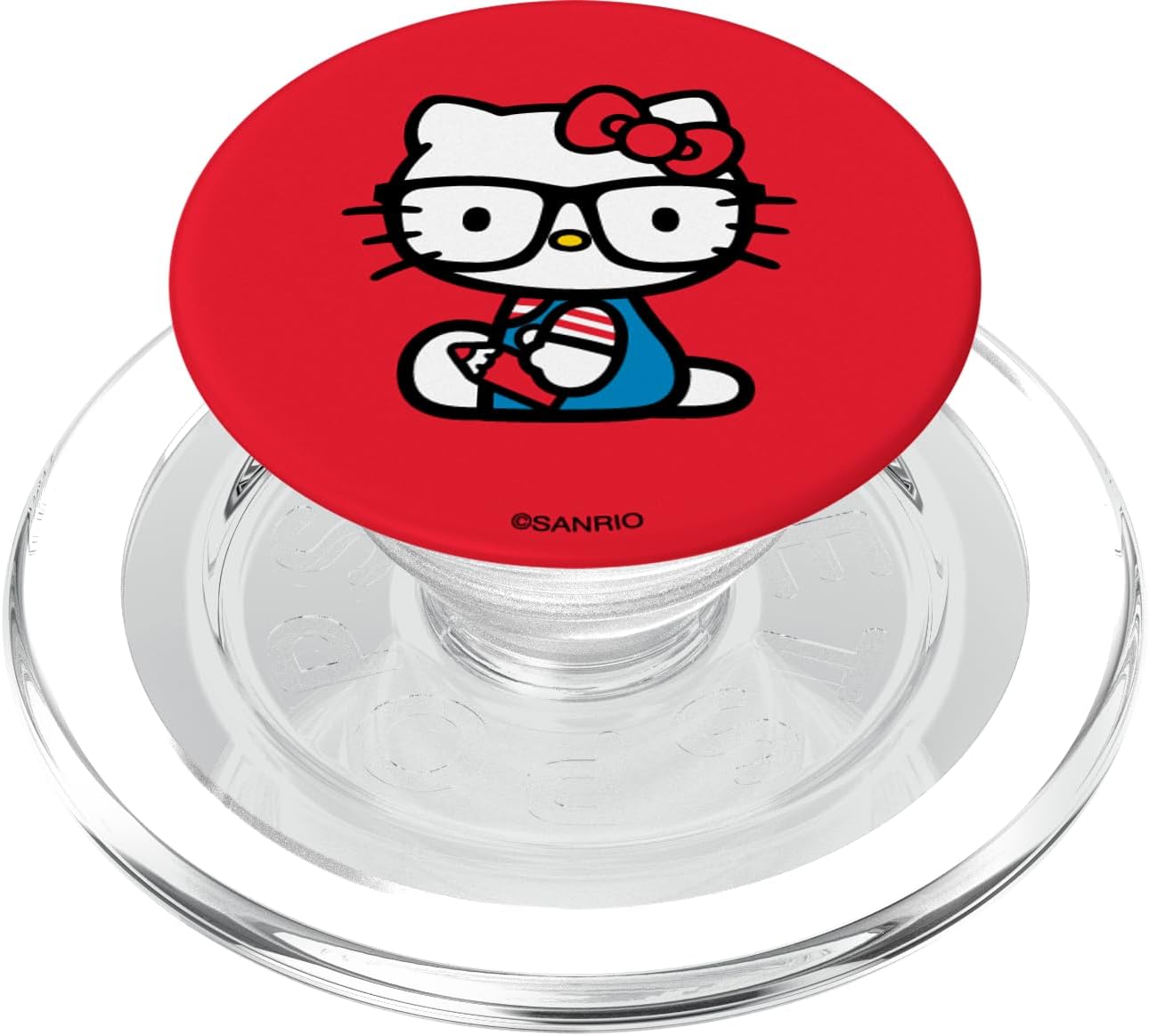 Hello Kitty Nerd Glasses Classic PopSockets PopWallet for MagSafe