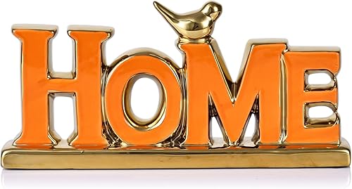 Miniatura 14 de Estatua de Decoración en Blanco y Dorado - Signo de Amor y Hogar - Pájaro Dorado con Escultura para el Hogar - Figuras Ornamentales Decorativas para