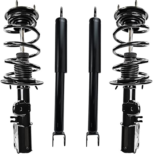 Miniatura 74 de Detroit Axle - Kit de amortiguadores de 4 puntales para Ford Escape 14-19, 2 puntales delanteros con resorte helicoidal 2 amortiguadores traseros