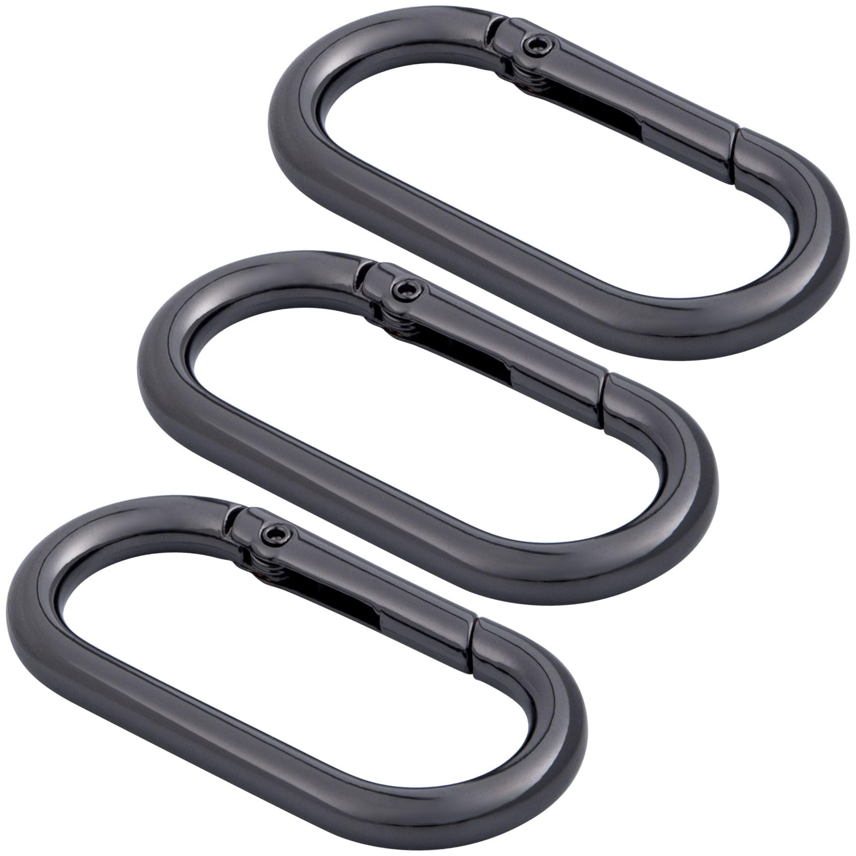 Oval Spring Ring Clips, Metal Keyring Purse Clip