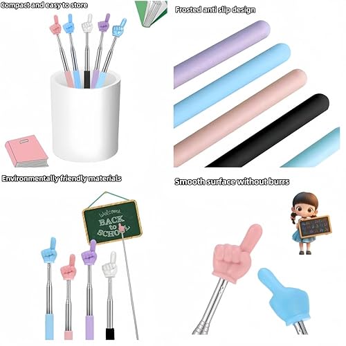 Miniatura 3 de DOLANFYE Lectura de dedo para niños, bolígrafo de lectura para jardín de infantes, profesor, enseñanza, libro de imágenes, forma de dedo, mini