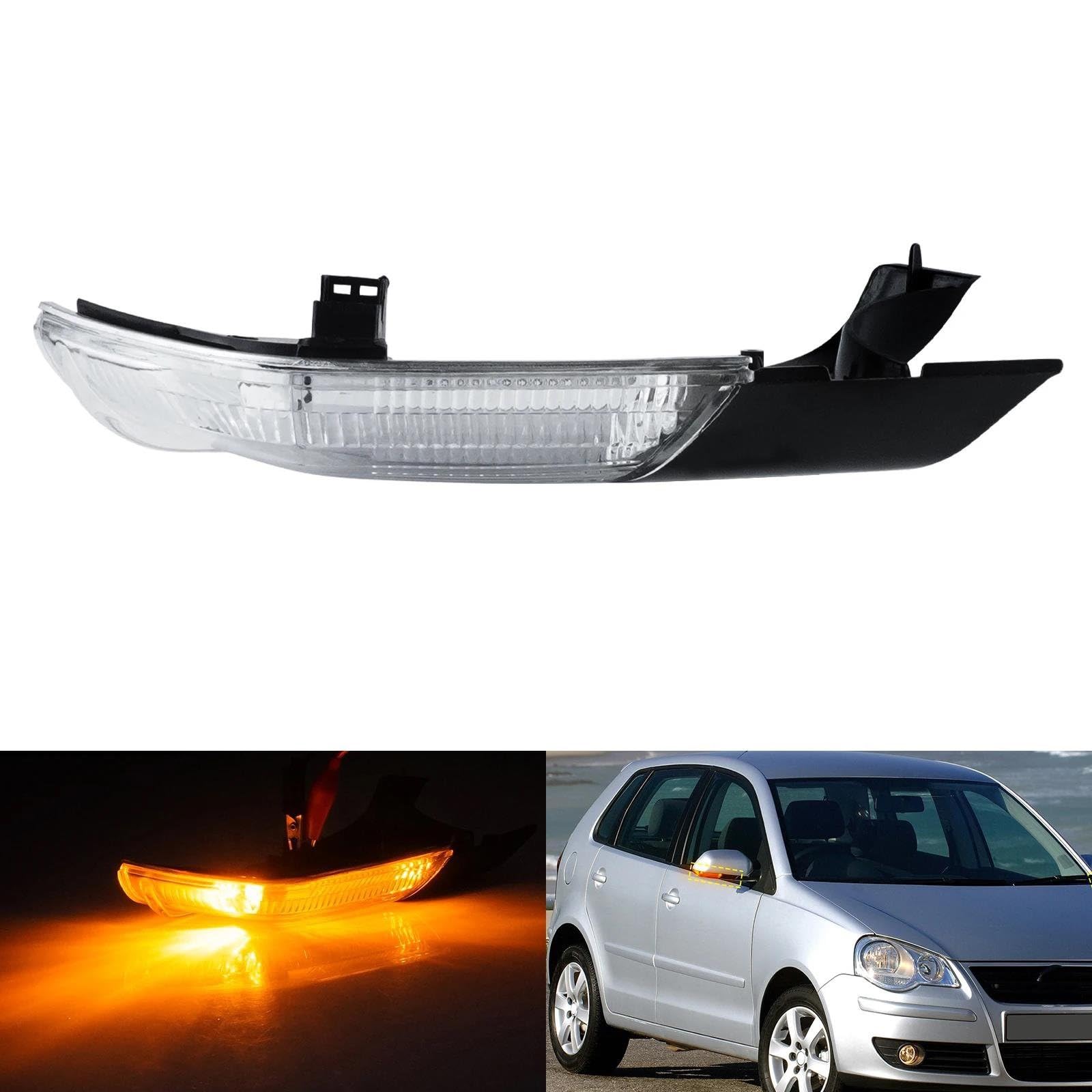 Generico Indicatore Di Direzione Laterale Luce Di Segnalazione A LED Specchietto Retrovisore Destro Per VW Per Polo MK4 9N3 Hatchback 2005 2006 2007 2008 2009