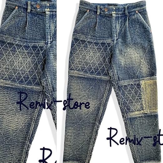 90s EVISU デニムパンツ フェード 刺子 パッチワーク VINTAGE 90s EVISU デニムパンツ フェード 刺子 パッチワーク VINTAGE