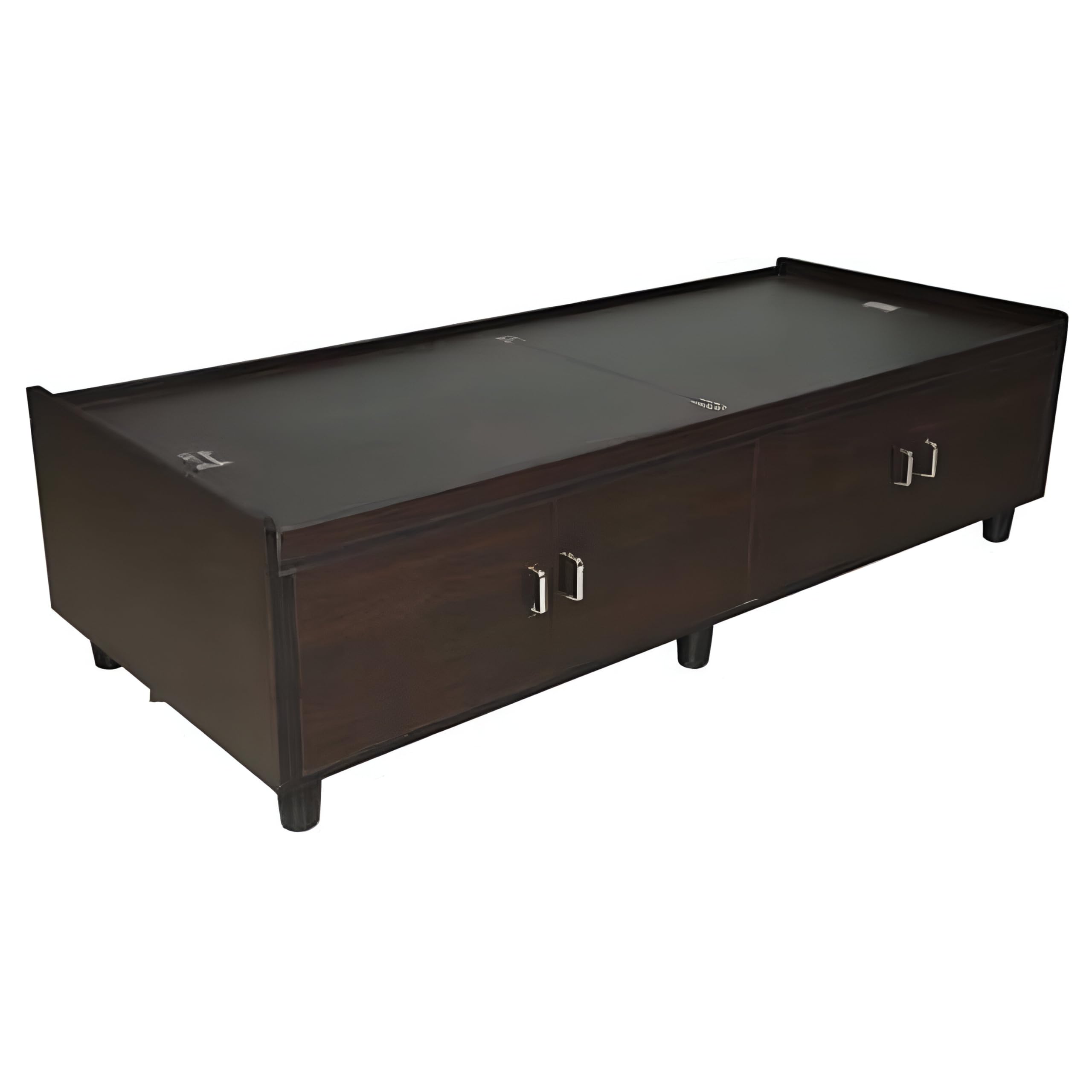 CASPIAN Furniture Brick Textured Single Bed Cum Deewan with Mattress (72x36inch)(Wood)-image-20