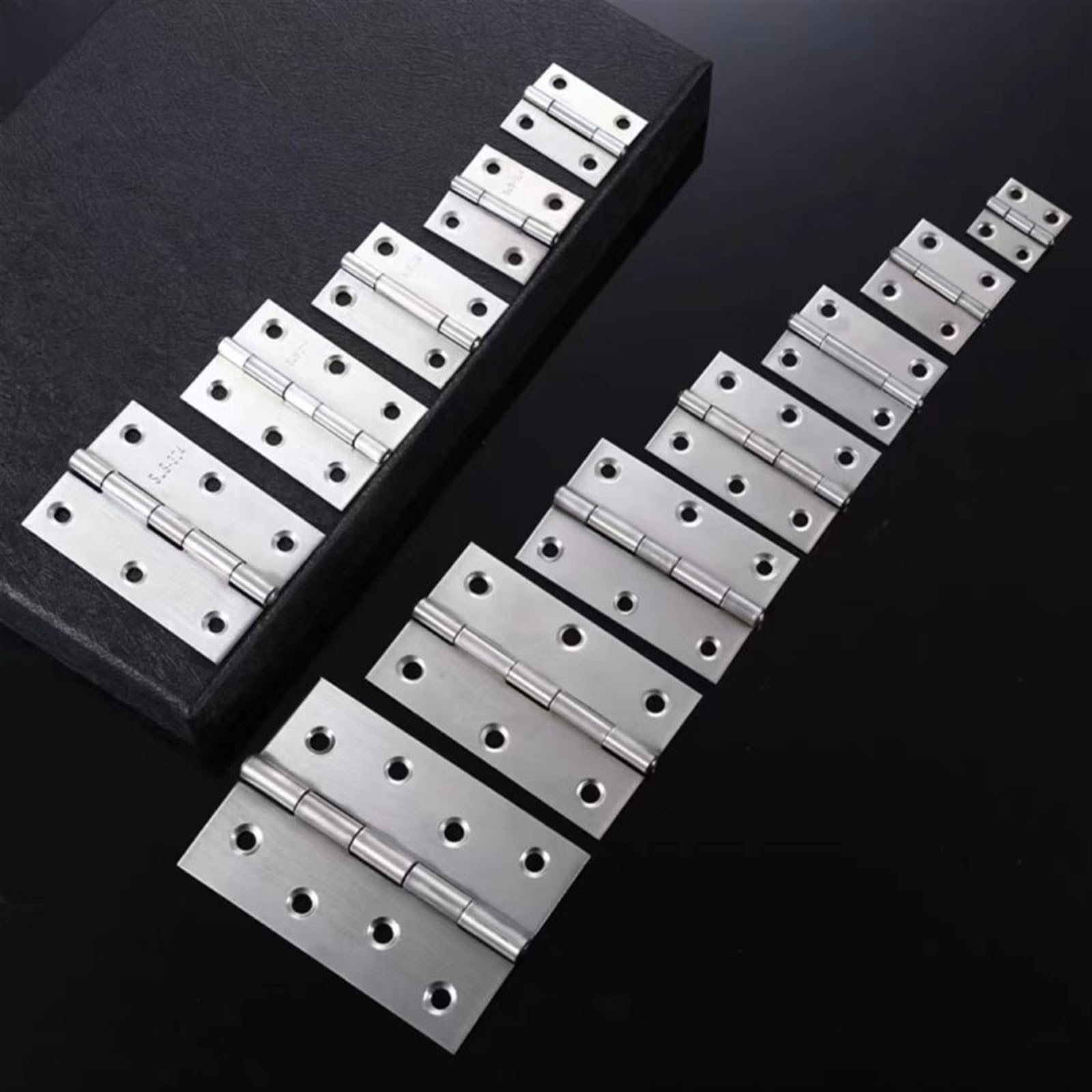1.5/2/2.5/3/4Inch Stainless Steel Hinges Door Connector Drawer Furniture Bookcase Window Cabinet Hardware(1.5Inch 4Pcs)