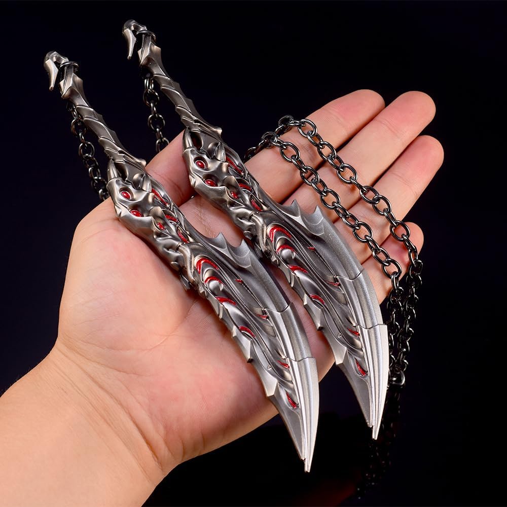 Superbuybox Valorant Knife Martial Arts Action Figures Game Collection Keychain Desk Decoration Backpack Pendant Gift (Valorant Blades of Primordia)