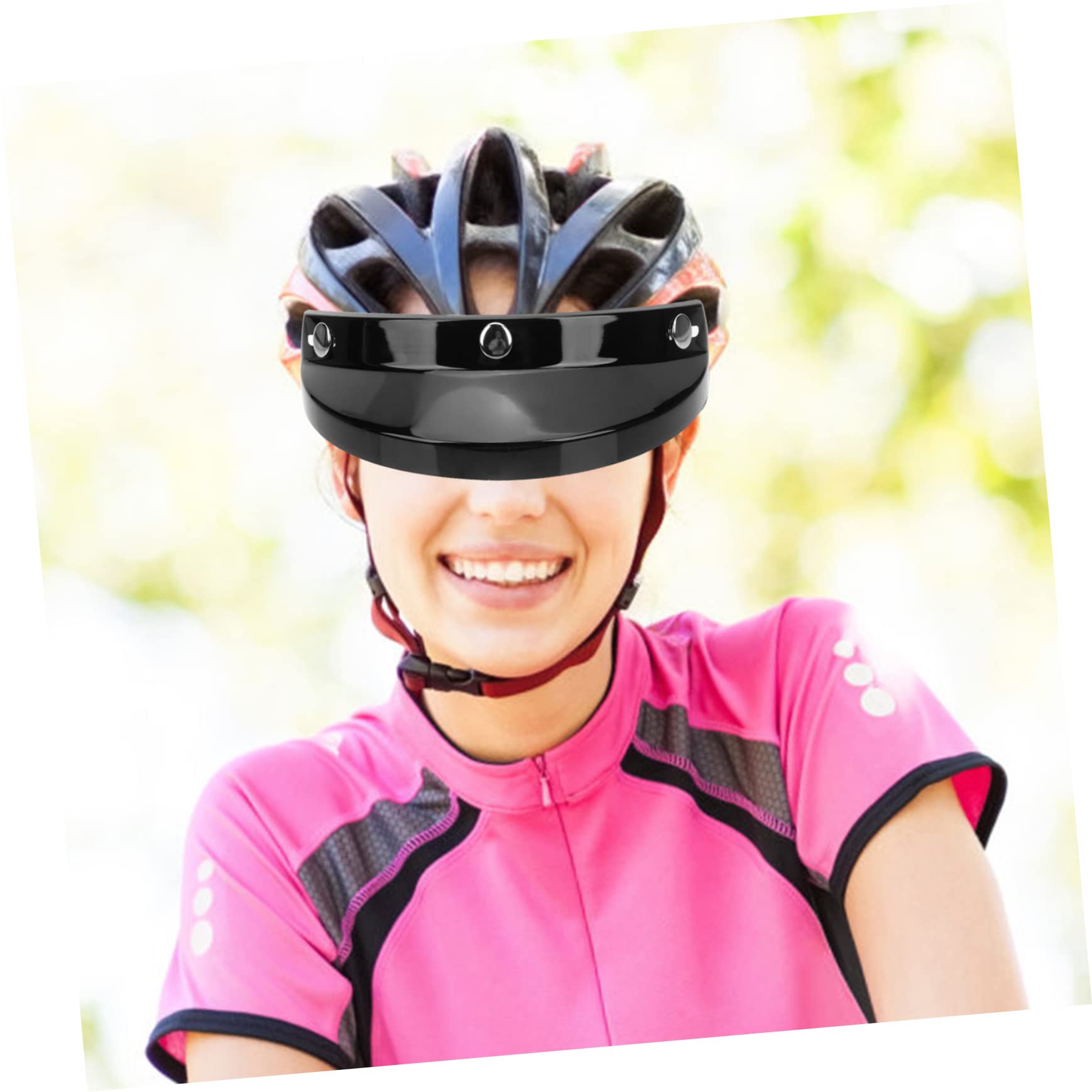 Cabilock Visor Replacement Comfortable Fitting Shape for Outdoor Riding Compatible with Various Helmets Accessory for Cyclists and Motocross Enthusiasts
