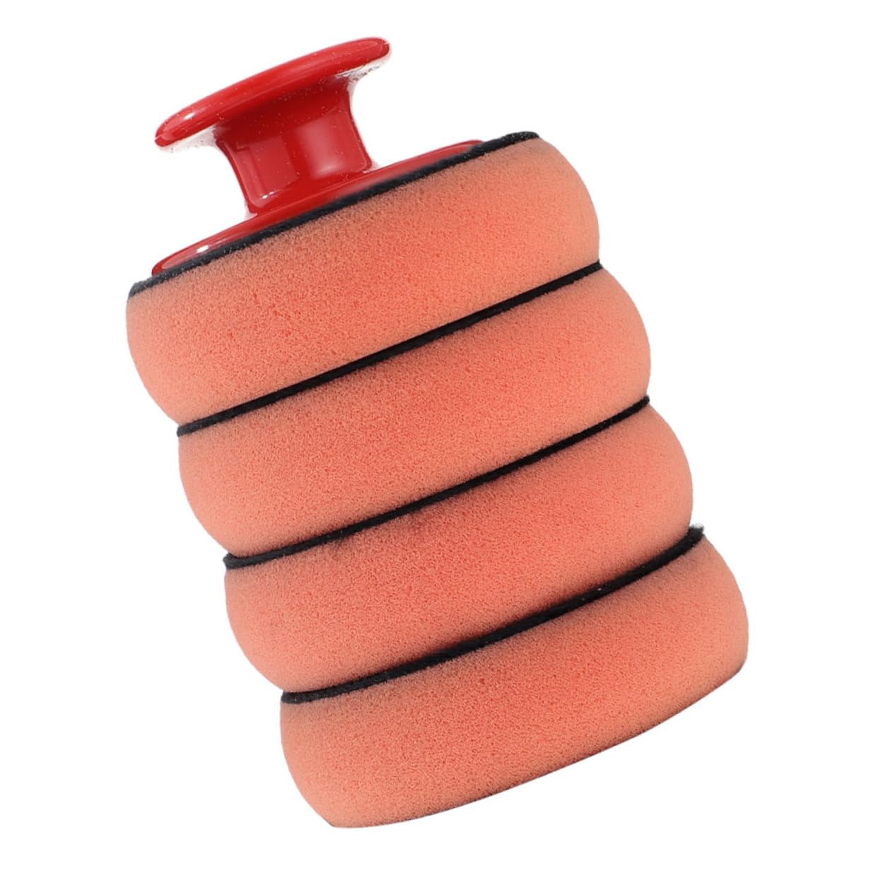 Unomor Waxing Sponge Pad Polisher Foam Applicator Buffing Detailing Sponges Boat Polishing Kit Epoxy Polish Car Buffer Polishing Compound Car Wax Buffer Home Waxing Kit Orange Abs